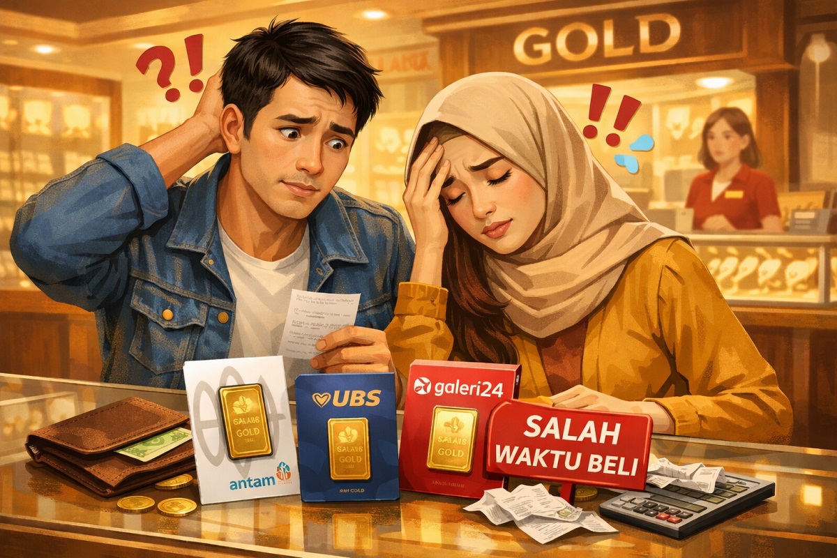Ilustrasi. Kesalahan waktu saat membeli emas.