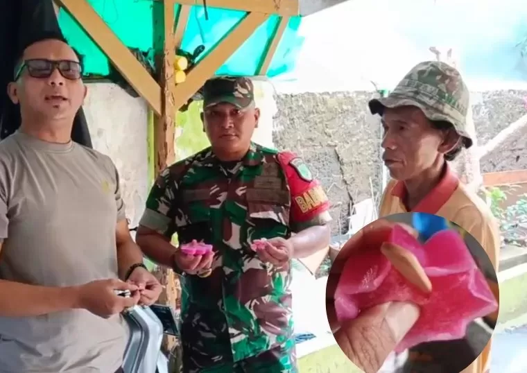 Sebuah video yang tengah viral di media sosial di mana penjual es gabus disidak oknum aparat.