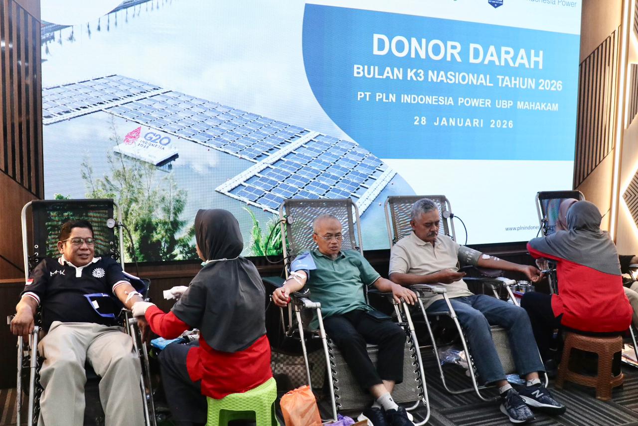 Antusiasme tinggi terlihat dari partisipasi aktif para pendonor dalam kegiatan donor darah di PLN Indonesia Power UBP Mahakam.