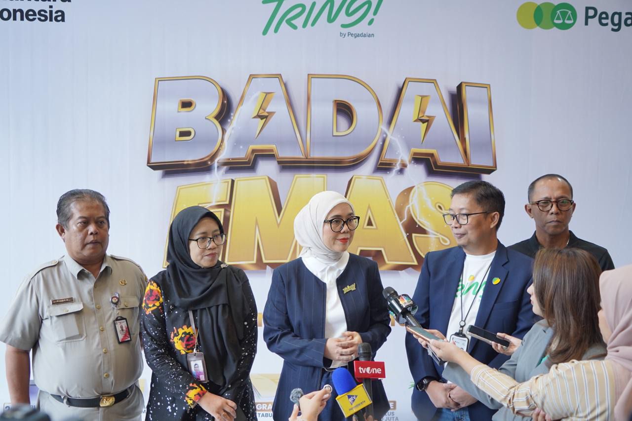 KOMITMEN: Melalui program Badai Emas dan aplikasi Tring!, Pegadaian berharap dapat memperkuat ekosistem emas nasional, meningkatkan literasi investasi, serta mengakselerasi pertumbuhan transaksi.