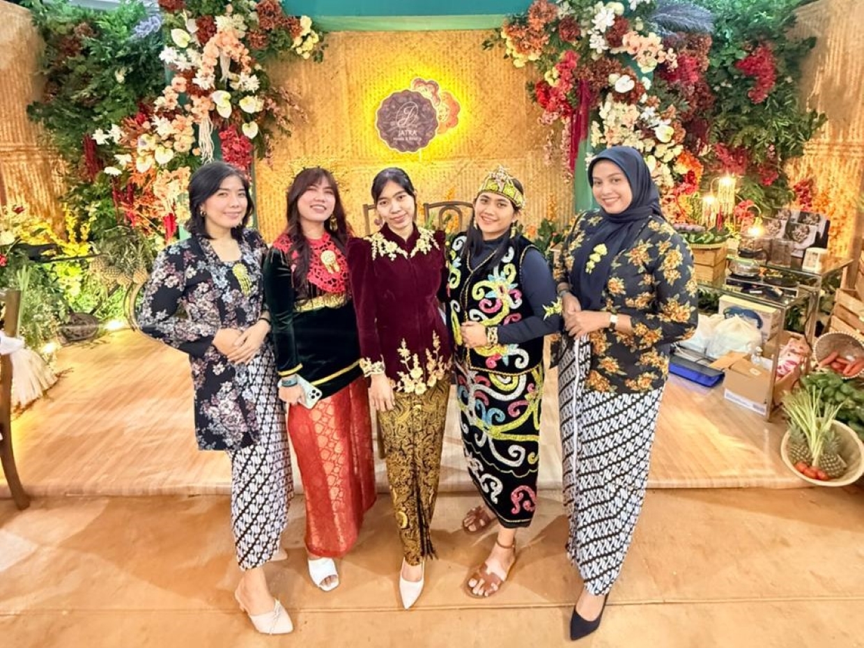 KONSEP NUSANTARA: Jatra Hotels and Resorts mengundang masyarakat dan pasangan calon pengantin untuk mengunjungi booth JHR di BSCC Dome.