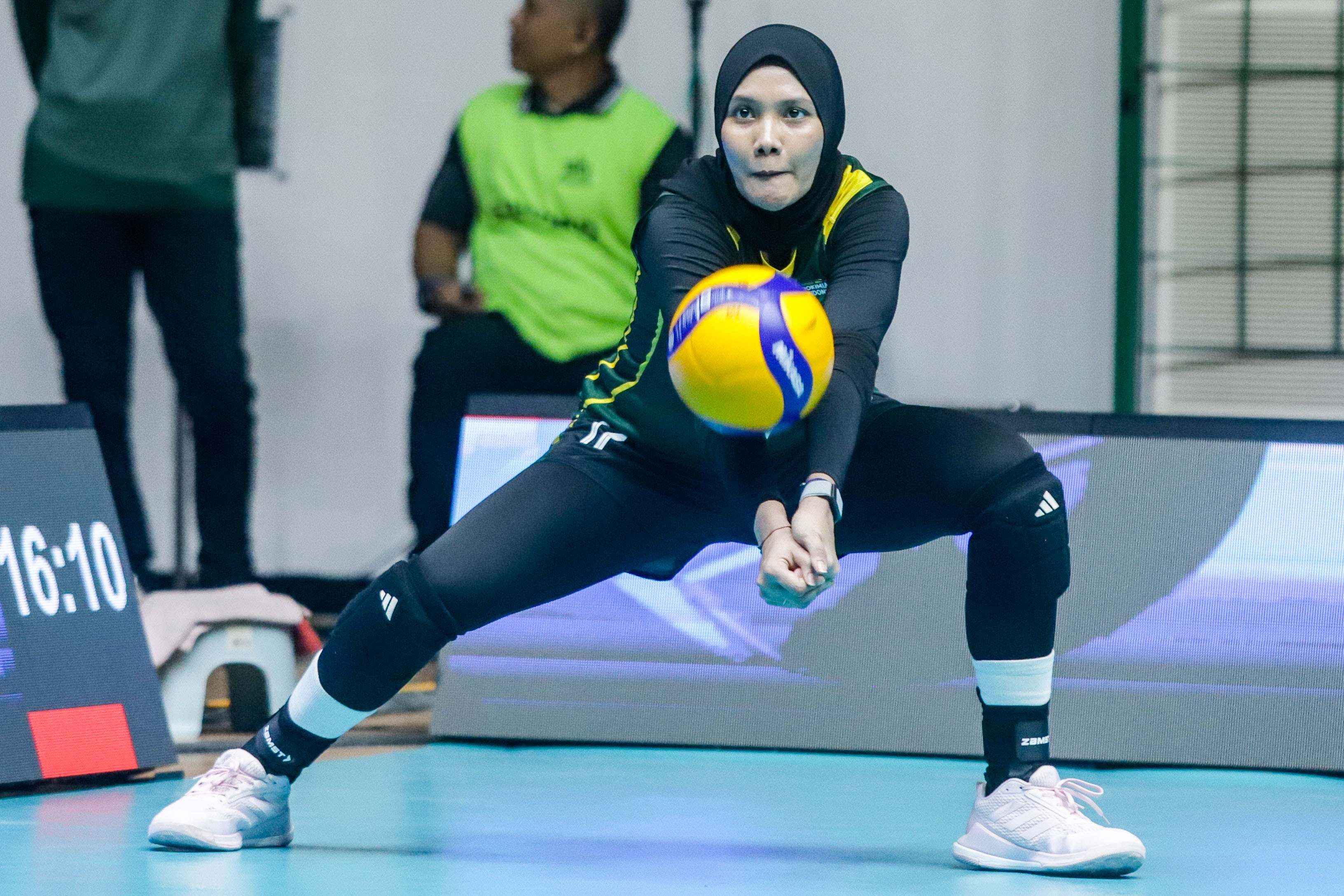 Pemain Gresik Phonska Plus Pupuk Indonesia, Nandita Ayu Salsabilla di GOR Tri Dharma, Gresik, Kamis (29/1).