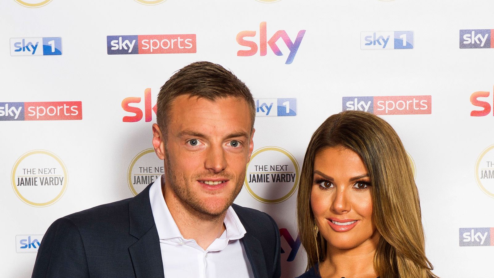 Jamie Vardy dan istrinya, Rebekah.