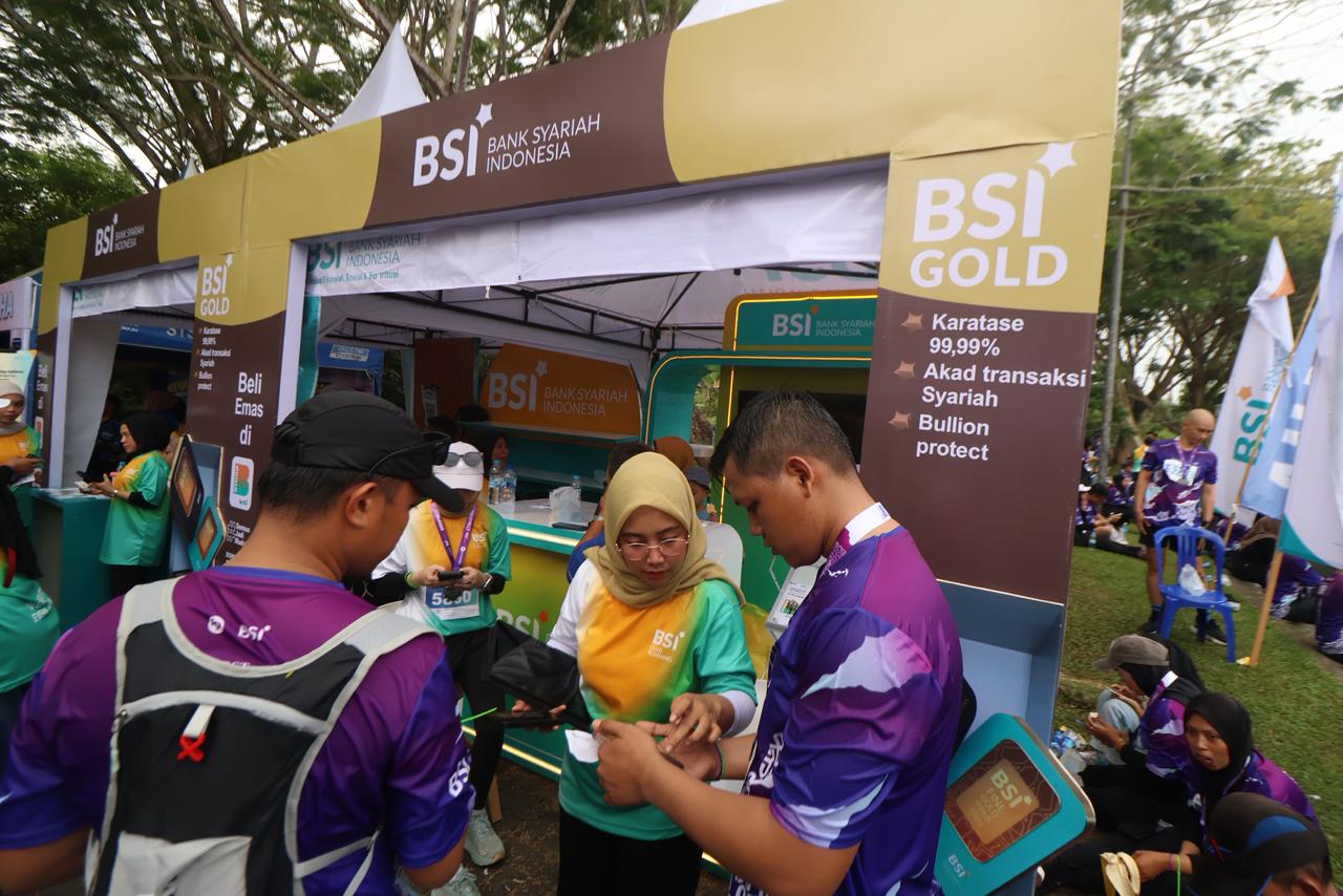 LONJAKAN: Sepanjang periode 12&ndash;25 Januari tercatat sekitar 1.700 nasabah baru membuka tabungan emas BSI di wilayah Balikpapan.