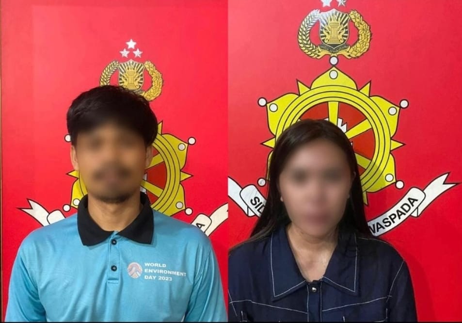 DITAHAN: Pasangan suami-istri di Samarinda akhirnya ditahan setelah terbukti berkomplot mencuri uang hingga lebih setengah miliar rupiah.