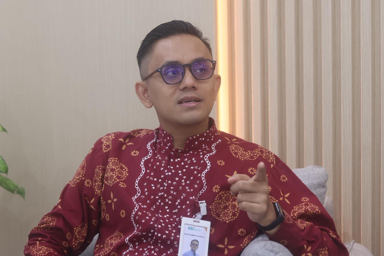 Area Retail Transaction Banking Manager BSI Area Kaltimtara Gilang Ramadhan Singabella.
