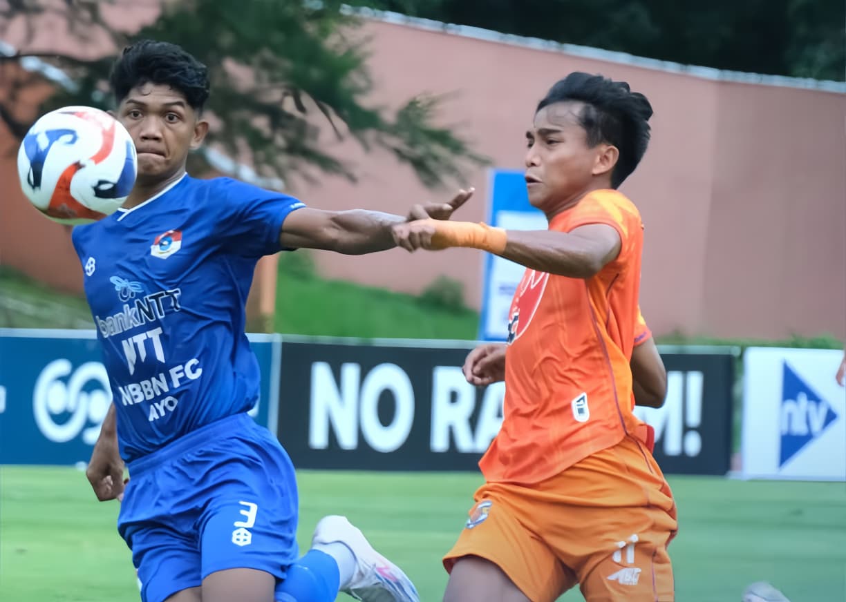 Persikutim United dipastikan bertahan di Liga 3 Nusantara setelah menang 2&ndash;0 atas Persebata Lembata pada laga play-off di Stadion UNS, Solo.