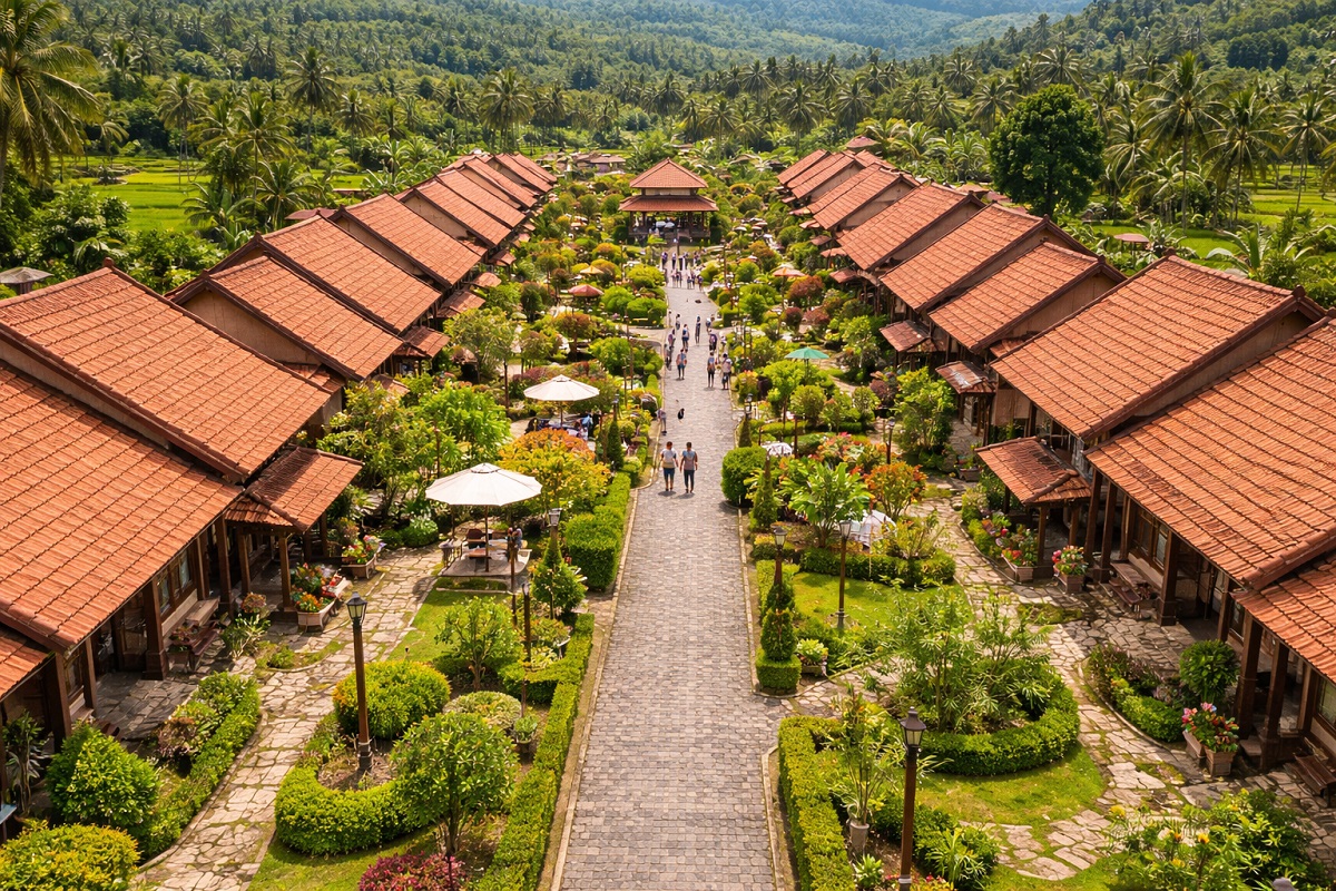 Ilustrasi. Atap genteng tanah liat dinilai memperkuat estetika permukiman modern dibanding atap seng, sejalan dengan penataan kawasan dan program gentengisasi.