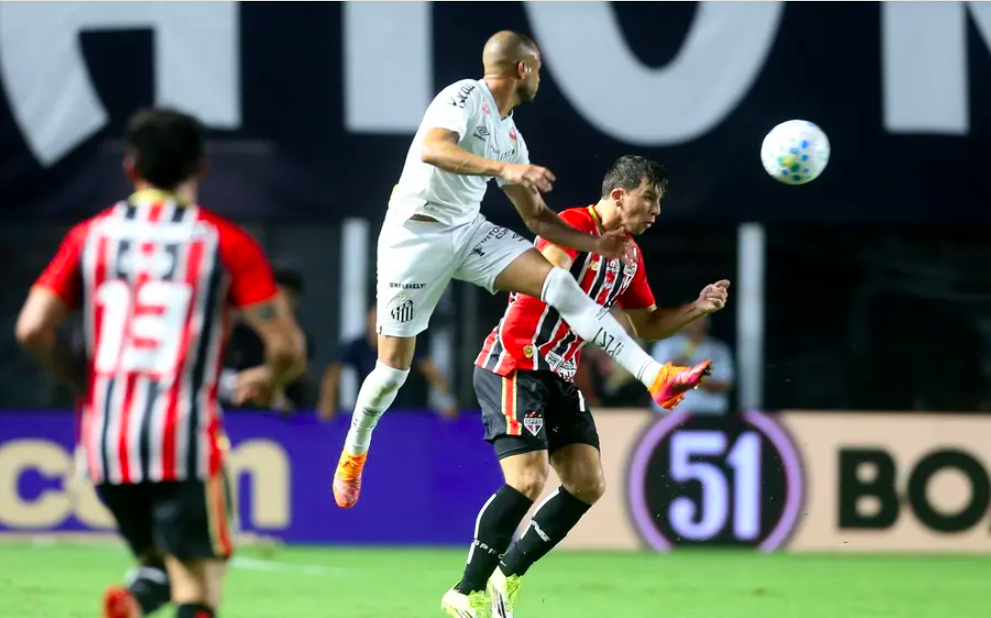 Laga Santos vs Sao Paulo berakhir 1-1.
