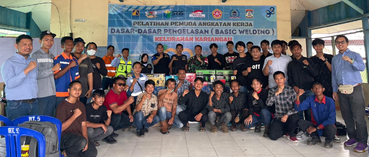 PELATIHAN: PAMA BPOP menggelar Pelatihan Pemuda Angkatan Kerja Dasar Pengelasan selama dua hari, 30&ndash;31 Desember 2025, di Kelurahan Kariangau, Balikpapan.