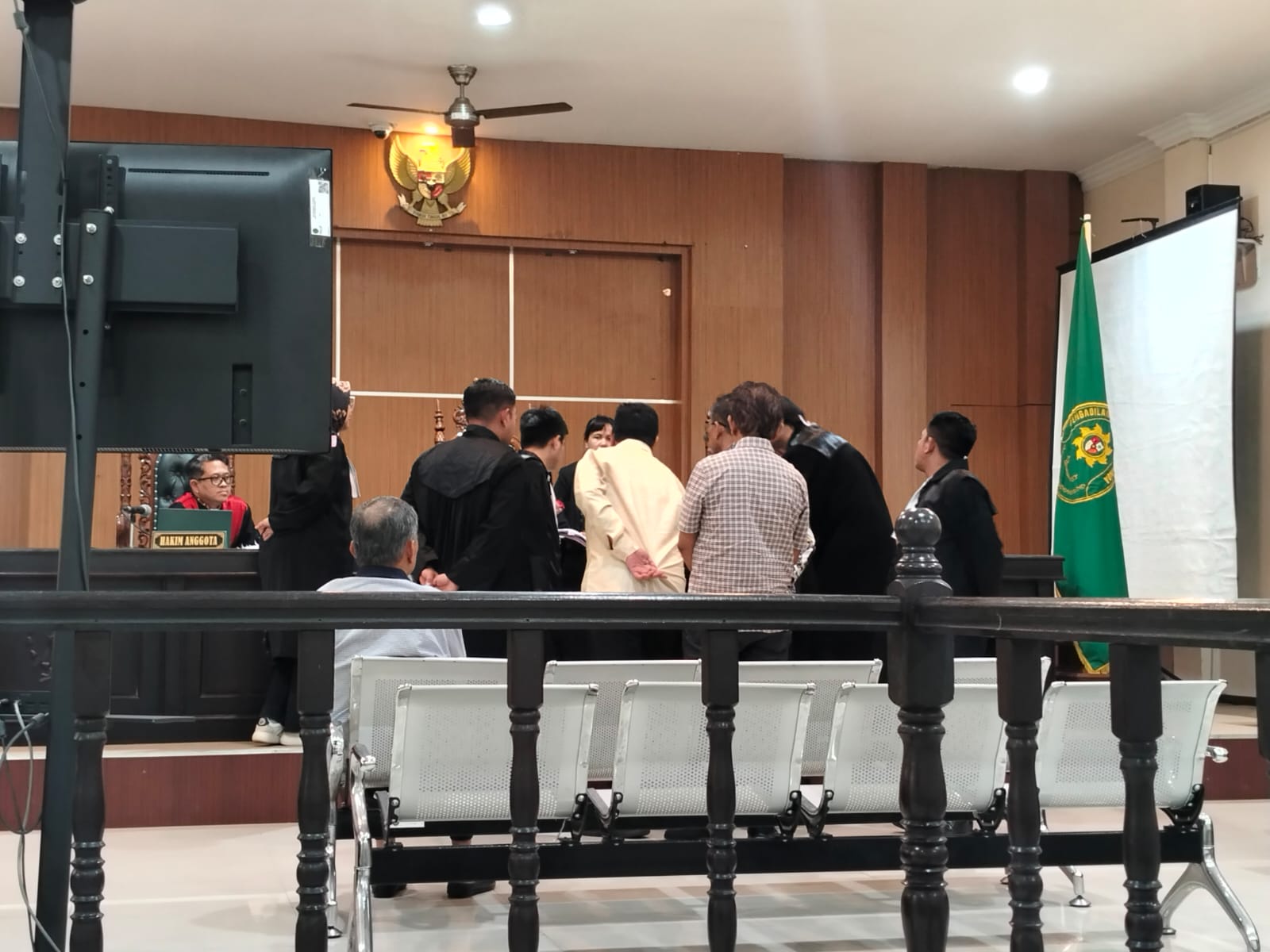 Sidang dugaan korupsi pengelolaan aset KTE di Pengadilan Tipikor Samarinda, Kamis (5/2/2025). (Bayu/KP)