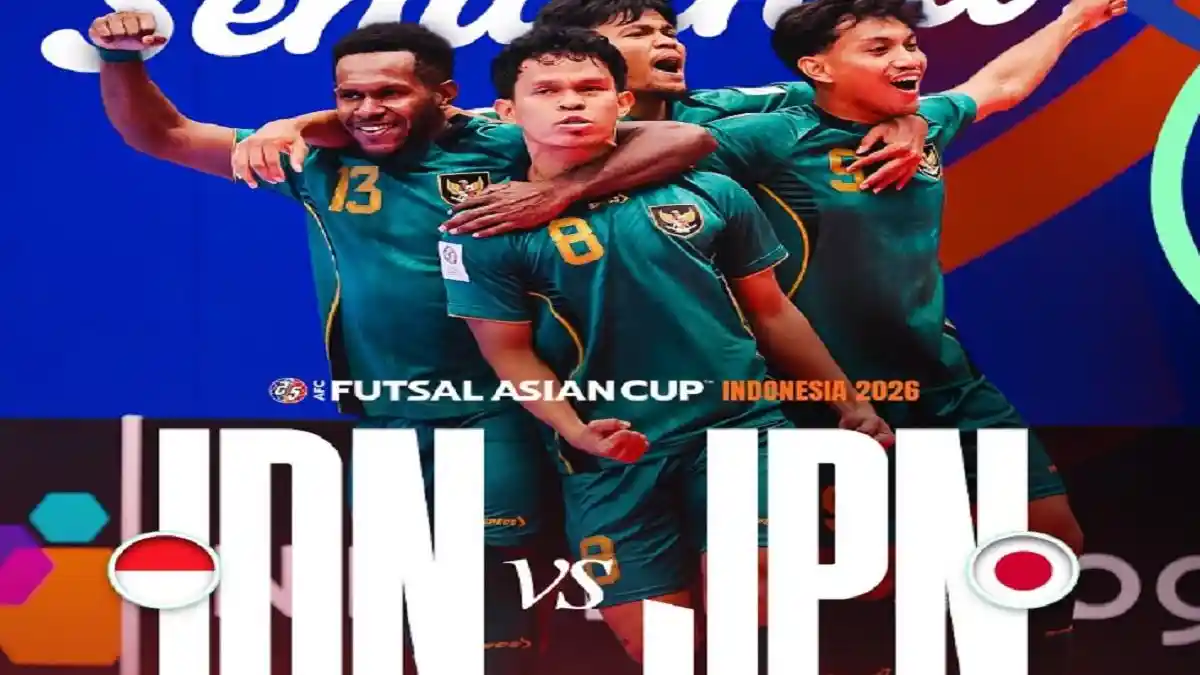 Laga sengit Indonesia vs Jepang di semifinal Piala Asia Futsal 2026.