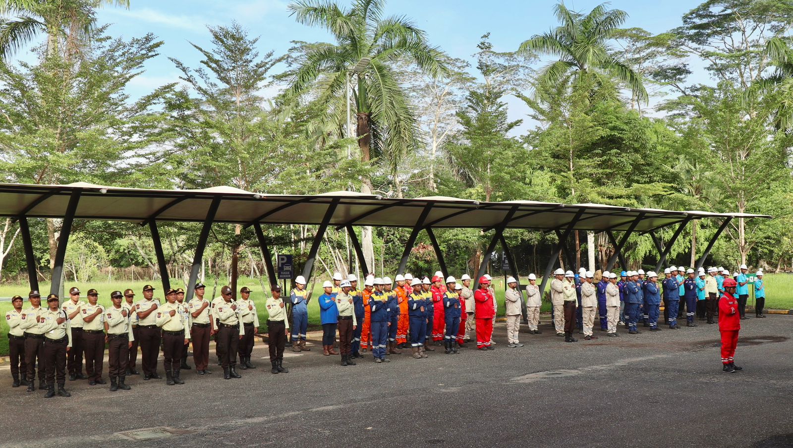 Apel Bulan K3 Nasional Tahun 2026 diikuti oleh jajaran manajemen dan pegawai PLN IP UBP Mahakam bersama PLN Energi Gas Unit Tanjung Batu, PLN IP UBH Area 3, dan PLN ULTG Samarinda GI Embalut.