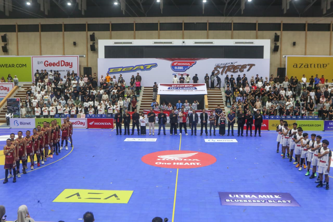 Suasana opening party Honda DBL with Kopi Good Day 2025-2026 East Kalimantan, Jumat (6/2).