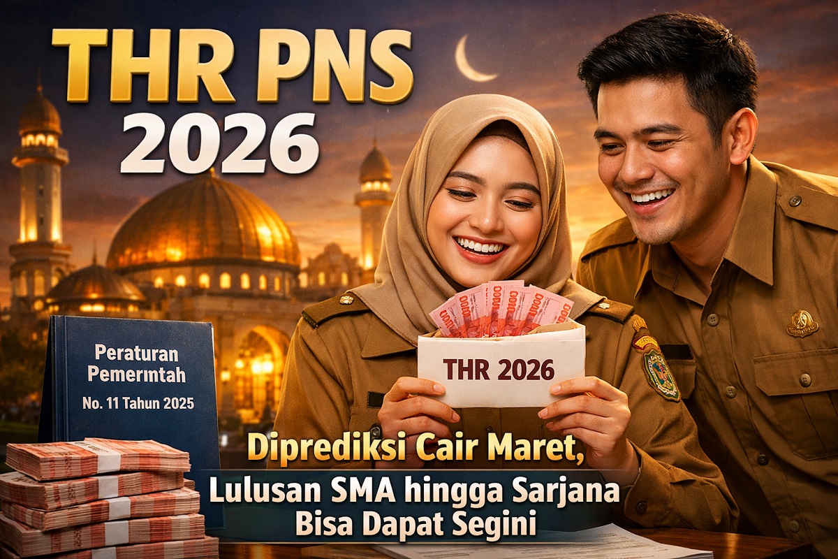 Ilustrasi THR PNS 2026 diperkirakan cair pada pertengahan Maret, atau sekitar dua hingga tiga minggu sebelum Hari Raya Idulfitri.