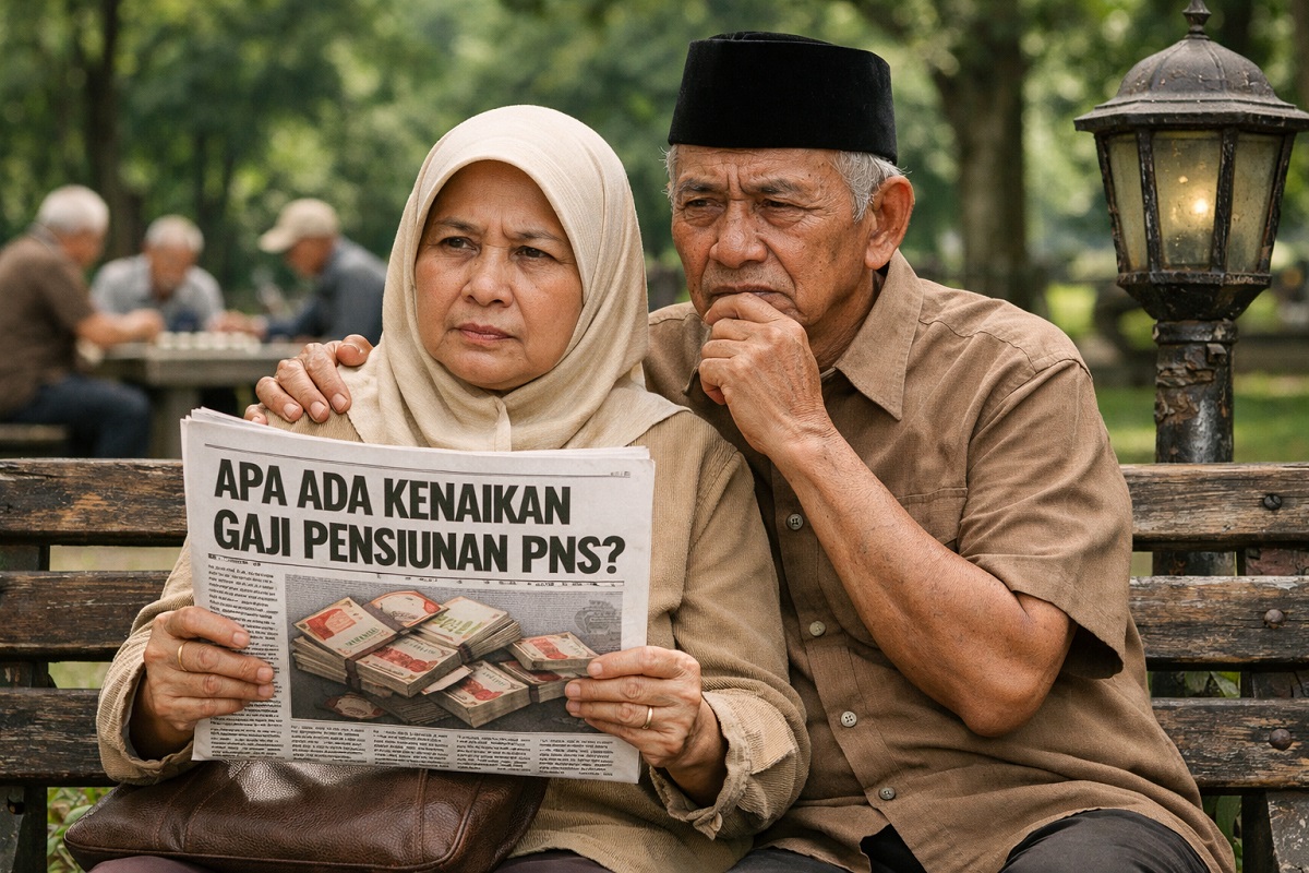 Ilustrasi pensiunan PNS tentang kenaikan dan rapel gaji.