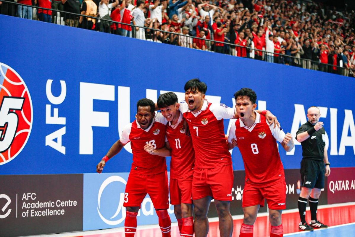 TImnas Futsal Indonesia vs Iran.