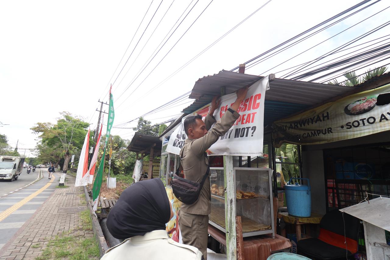 TEGAS: Pemerintah Samarinda tidak hanya memperketat perizinan reklame, tetapi juga memperkuat pengawasan di lapangan.