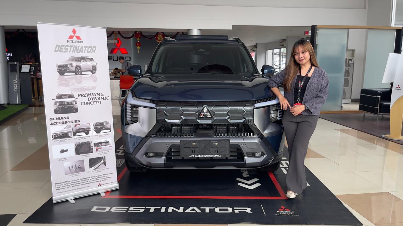 BANYAK PROMO: Mitsubishi Destinator menjadi salah satu unit kendaraan yang kini bisa didapatkan dengan program trade in di Mandau Berlian Sejati Balikpapan.