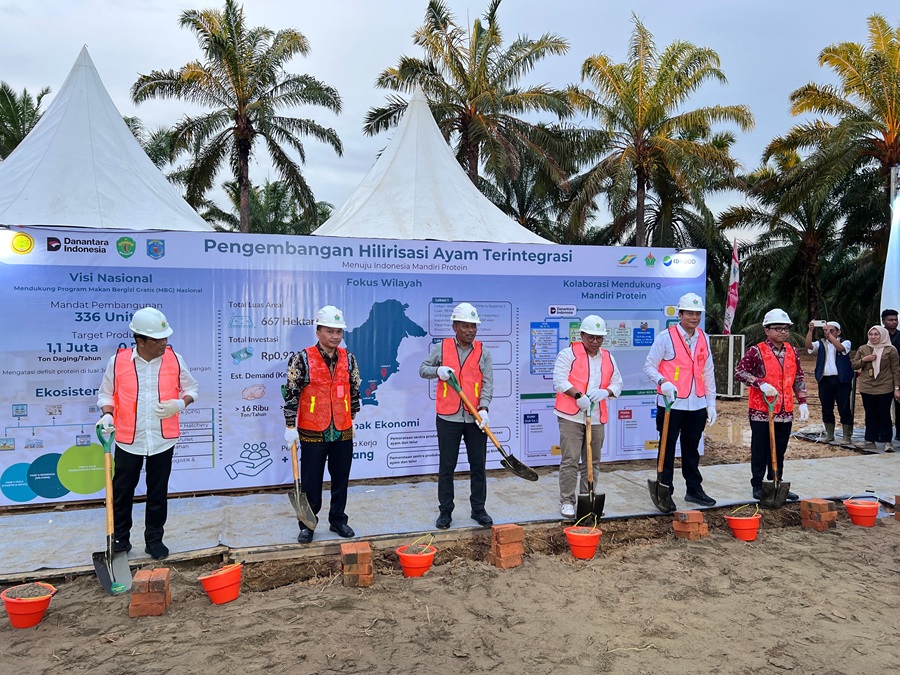 HILIRISASI: Paser akan memiliki kawasan hilirisasi ayam di Desa Suatang Kecamatan Paser Belengkong, momen Groundbreaking dengan Danantara, Jum