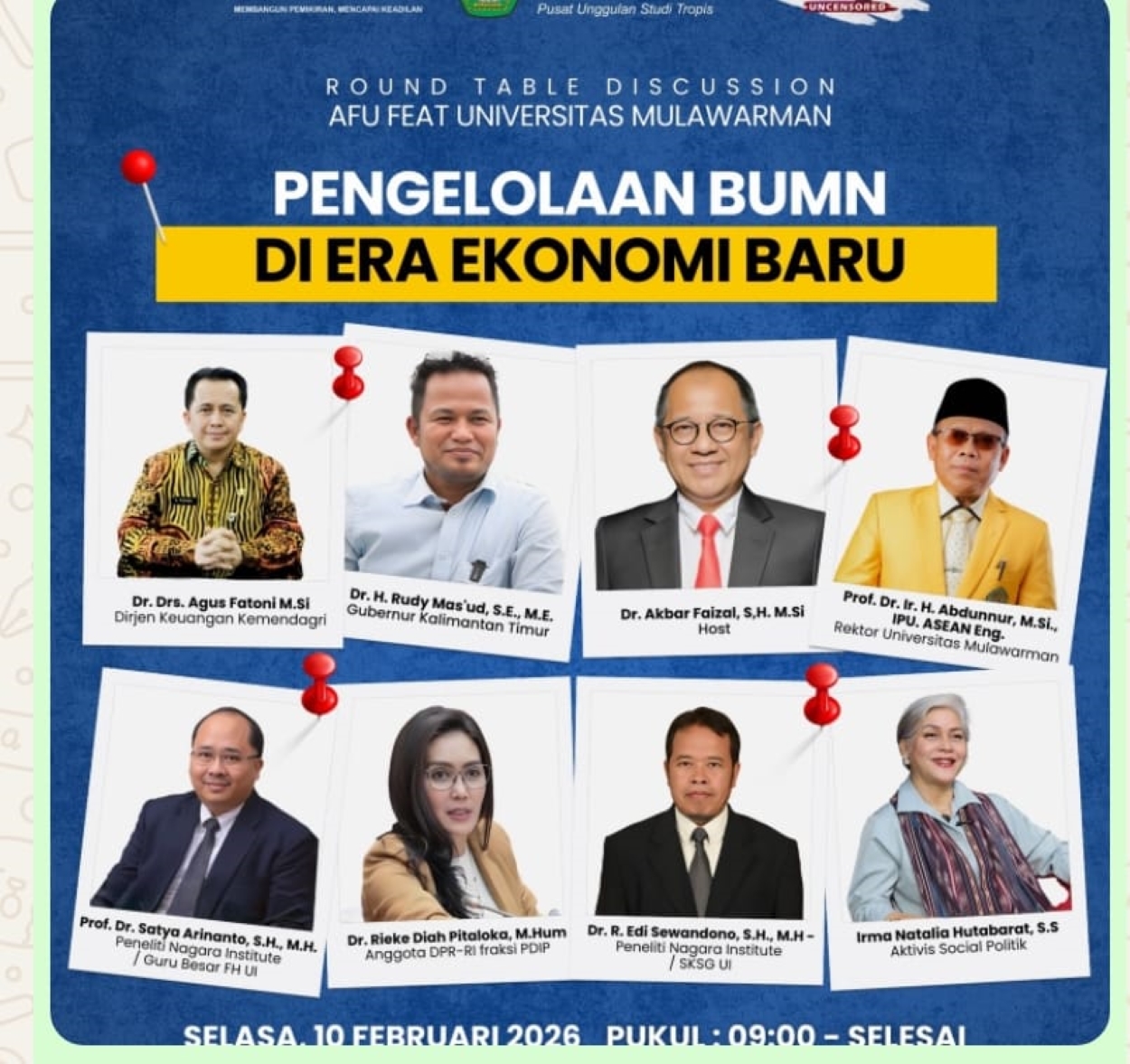 Round Table Discusucusion AFU Feat Universitas Mulawarman