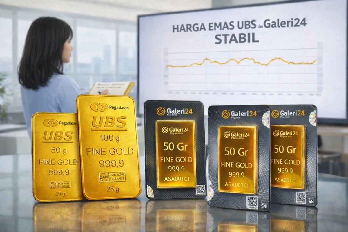 Harga emas batangan di Pegadaian pada awal pekan kedua Februari 2026 terpantau bergerak stabil.