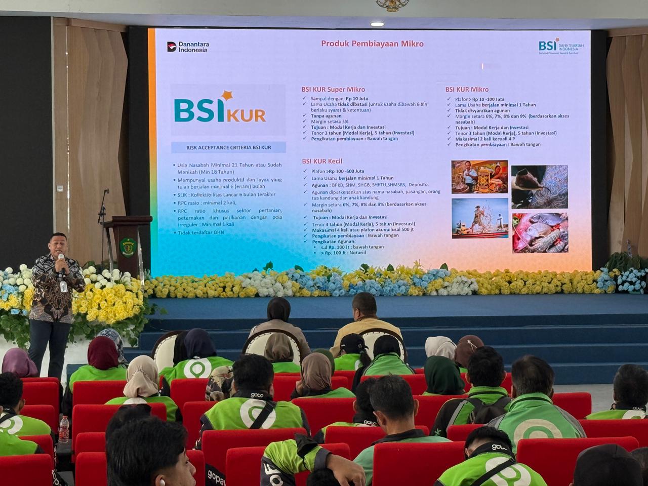 PERMODALAN: Sebagai mitra pelopor dan pelapor pencegahan kekerasan perempuan dan anak, ojol juga dibekali mengenai pengembangan ekonomi keluarga.