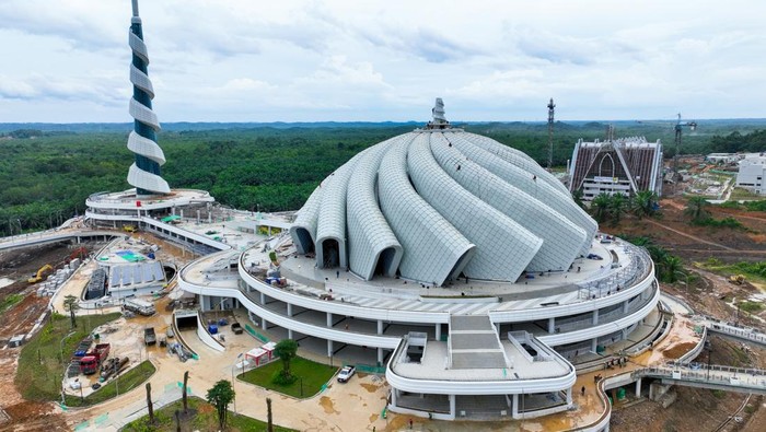 SARANA: Masjid Negara IKN salah satu sarana ibadah umat Islam rampung 99 persen dan siap jadi tempat ibadah ASN yang pindah ke IKN.