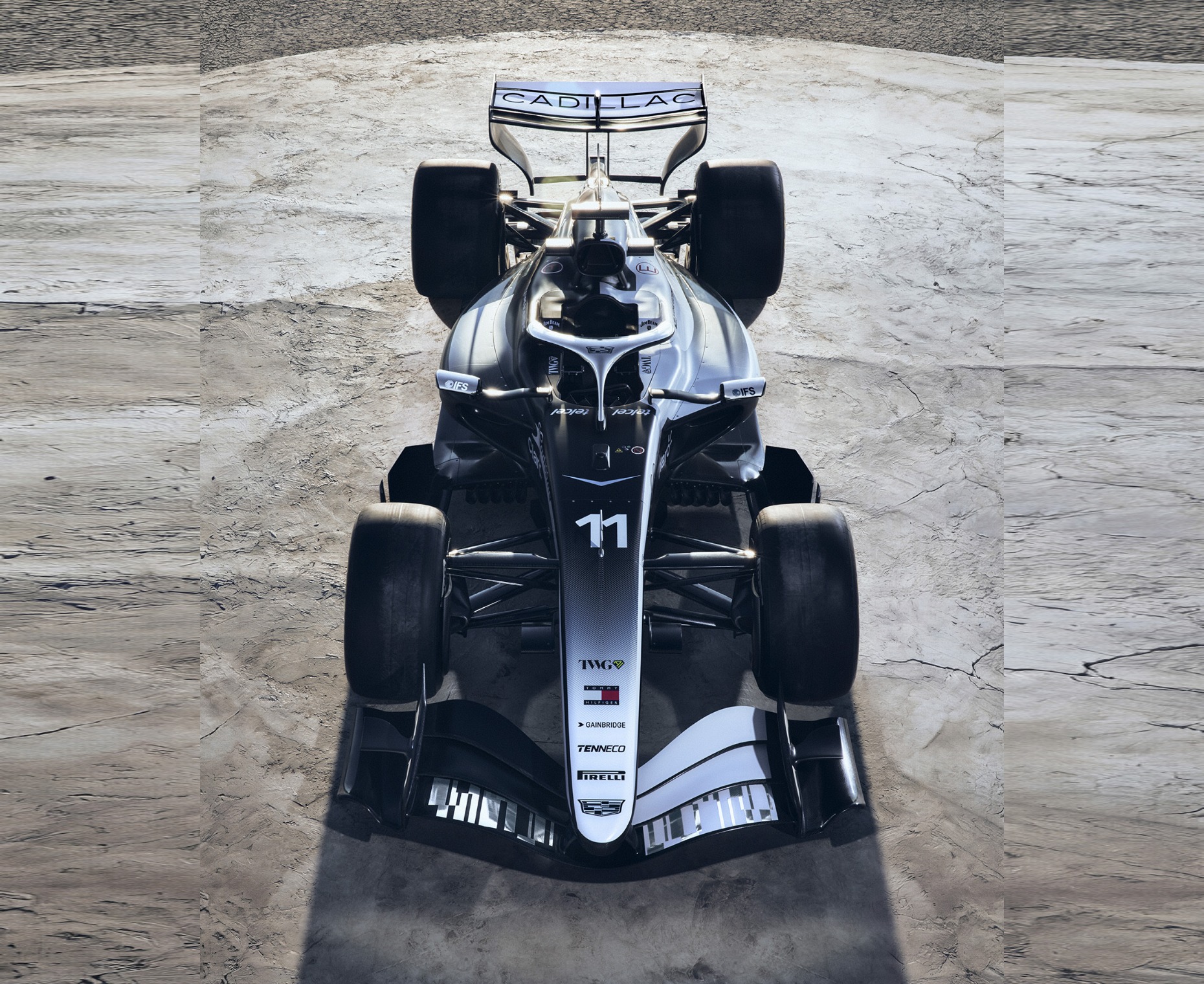 Cadillac Formula 1 Team memperkenalkan livery mobil balap untuk 2026 di dua tempat berbeda di Amerika Serikat. .