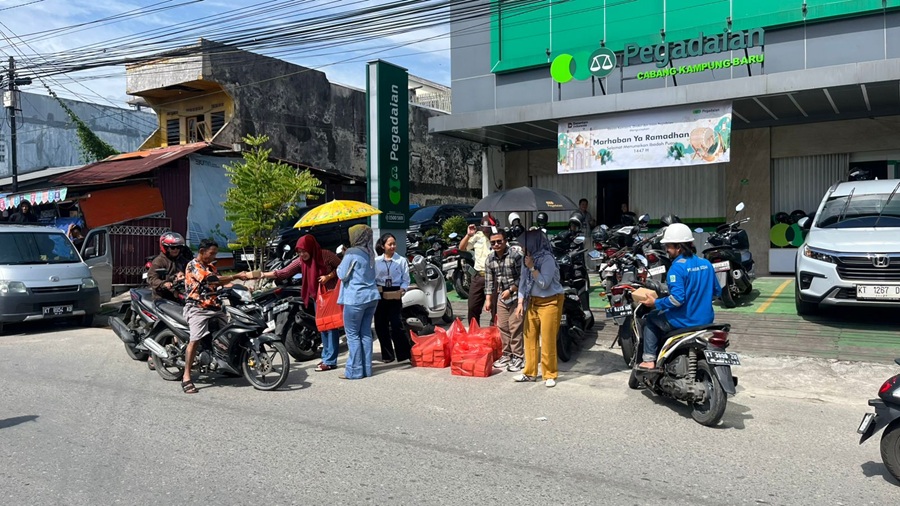 BERBAGI: Melalui kegiatan bertajuk Mengetuk Pintu Langit 2026, Pegadaian berusaha menciptakan kesempatan geliat ekonomi bagi UMKM.