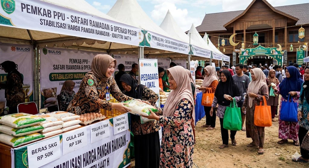 Ilustrasi operasi pasar mudah di PPU.
