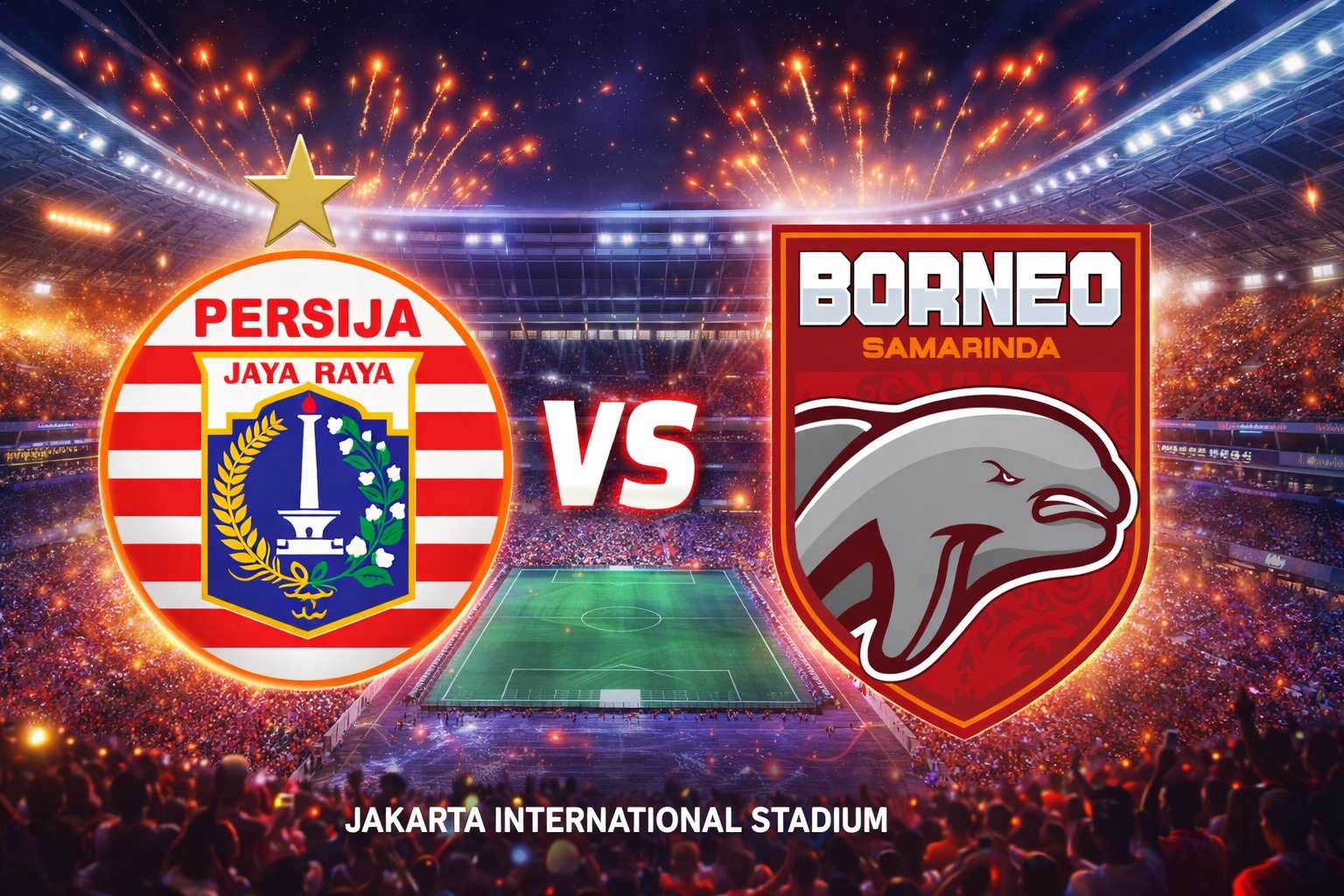 Persija vs Borneo FC malam ini berlangsung di JIS pukul 20.30 WIB. 