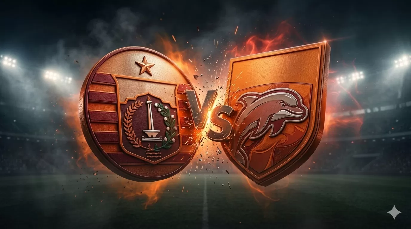 Duel Persija Jakarta vs Borneo FC.