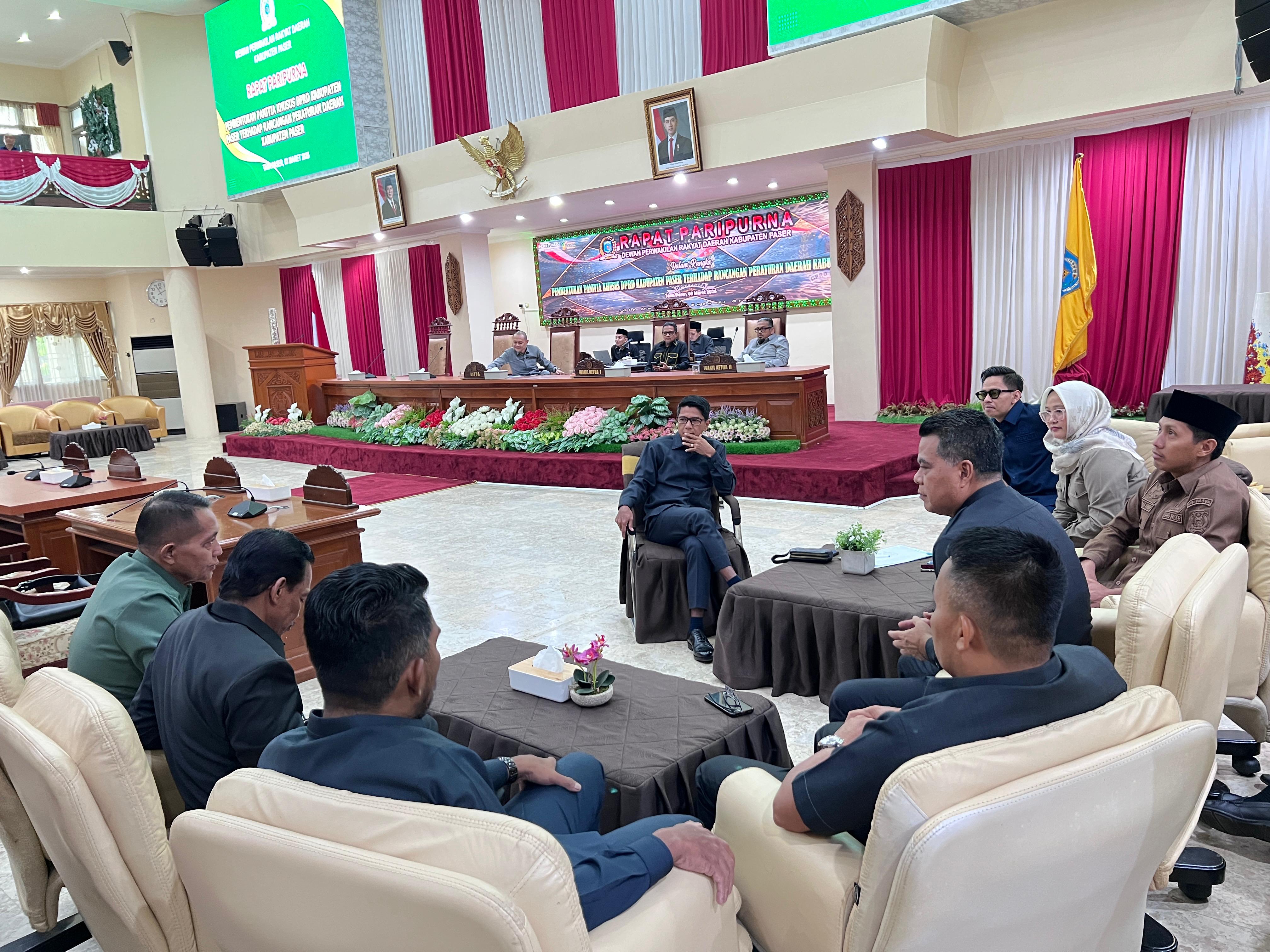 PANITIA: Tiga pansus untuk 10 raperda telah dibentuk DPRD Paser untuk selanjutnya digodok selama 2026.
