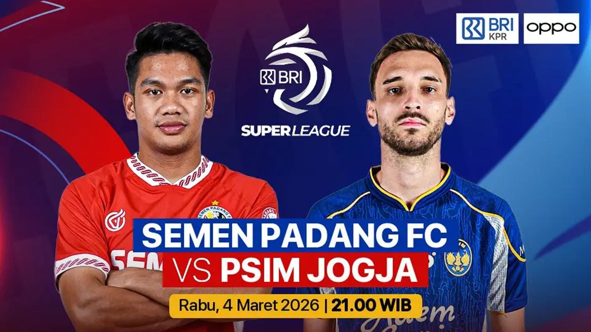 Head to Head Semen PAdang vs PSIM Yogyakarta, hari ini (4/3/2026).