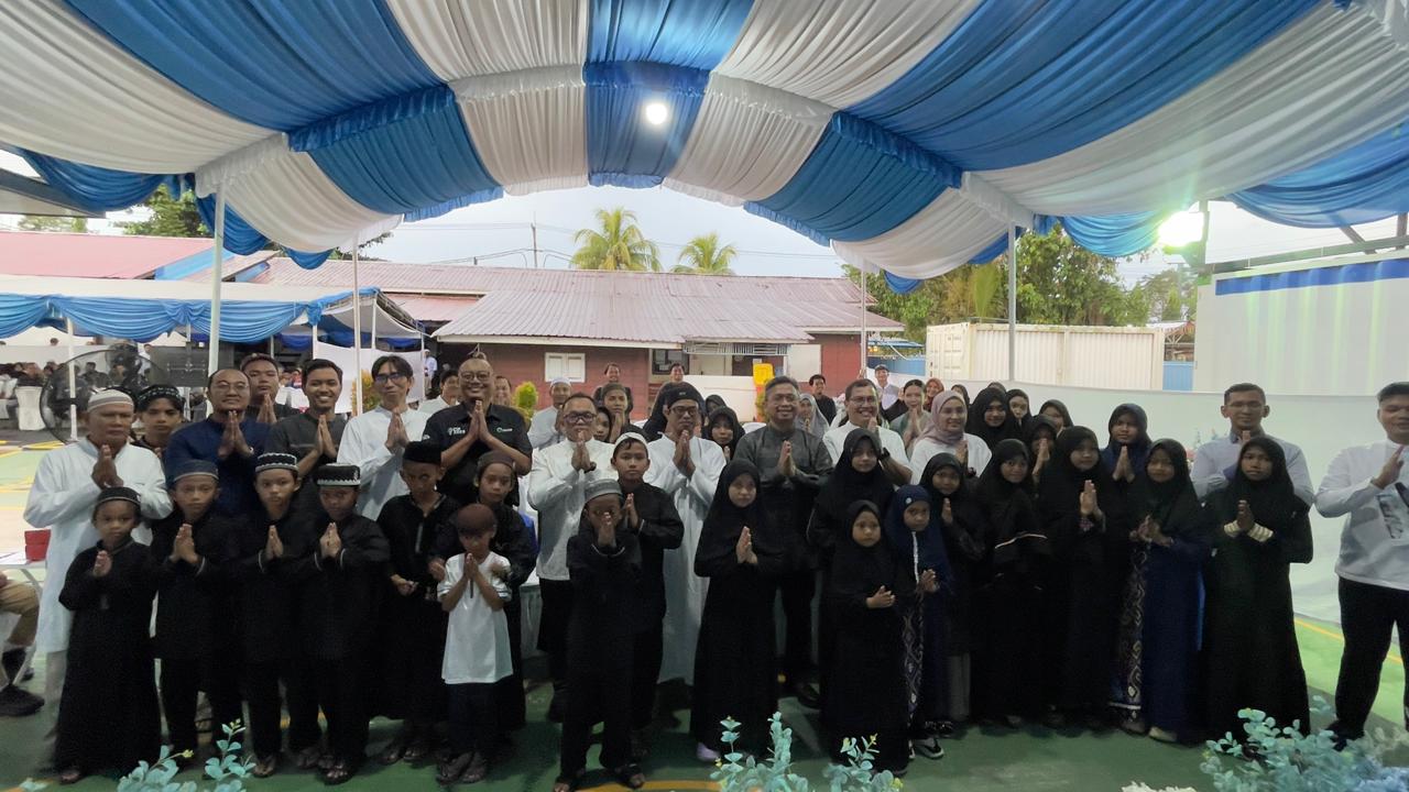 BERBAGI: Safari Ramadan menjadi salah satu agenda tahunan PT Elnusa yang digelar sebagai bagian dari program Corporate Social Responsibility (CSR) sekaligus mendekatkan diri kepada masyarakat.  