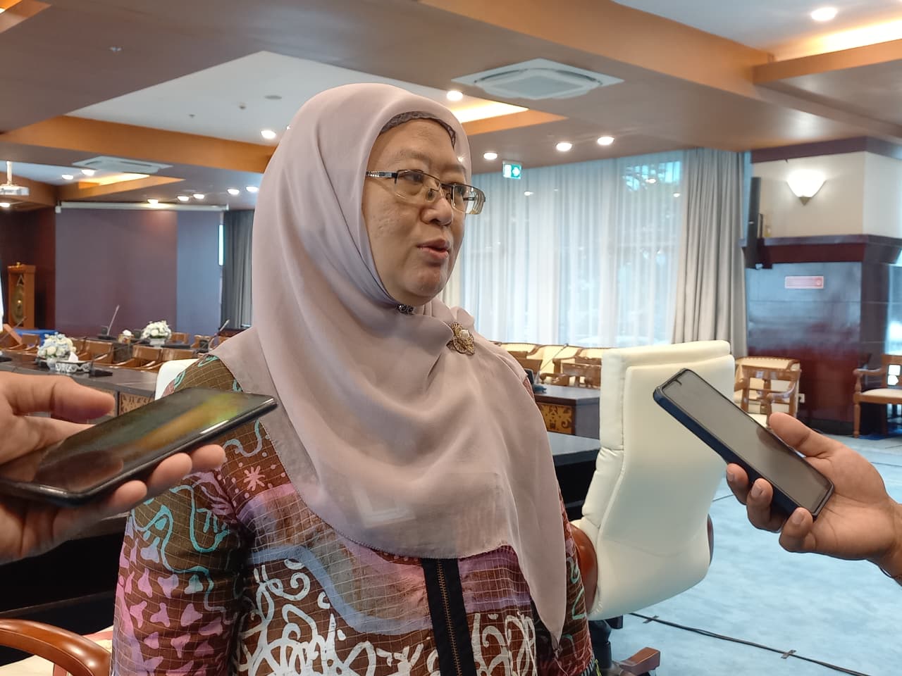 Kepala Dinas Perindustrian, Perdagangan, Koperasi, dan UKM (Disperindagkop UKM) Kaltim, Heni Purwaningsih.
