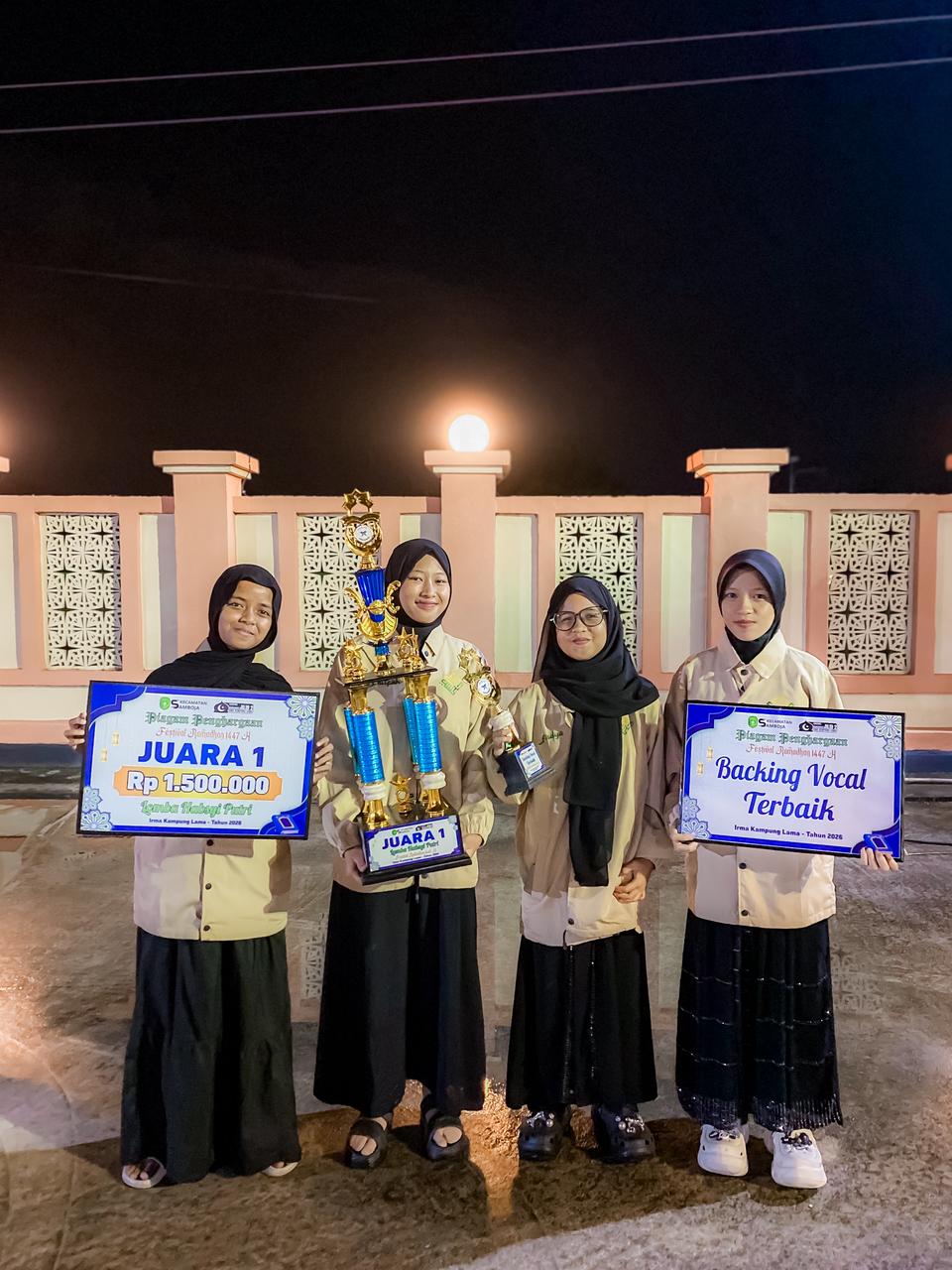 Grup Habsyi Putri Generasi ke-2 (Gen 2) sukses memborong gelar juara pada ajang Festival Ramadhan Jilid 2.