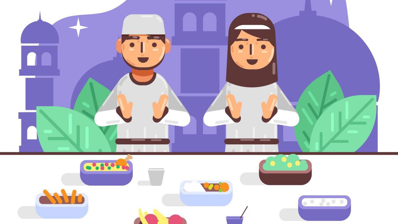 Ilustrasi menu buka puasa.
