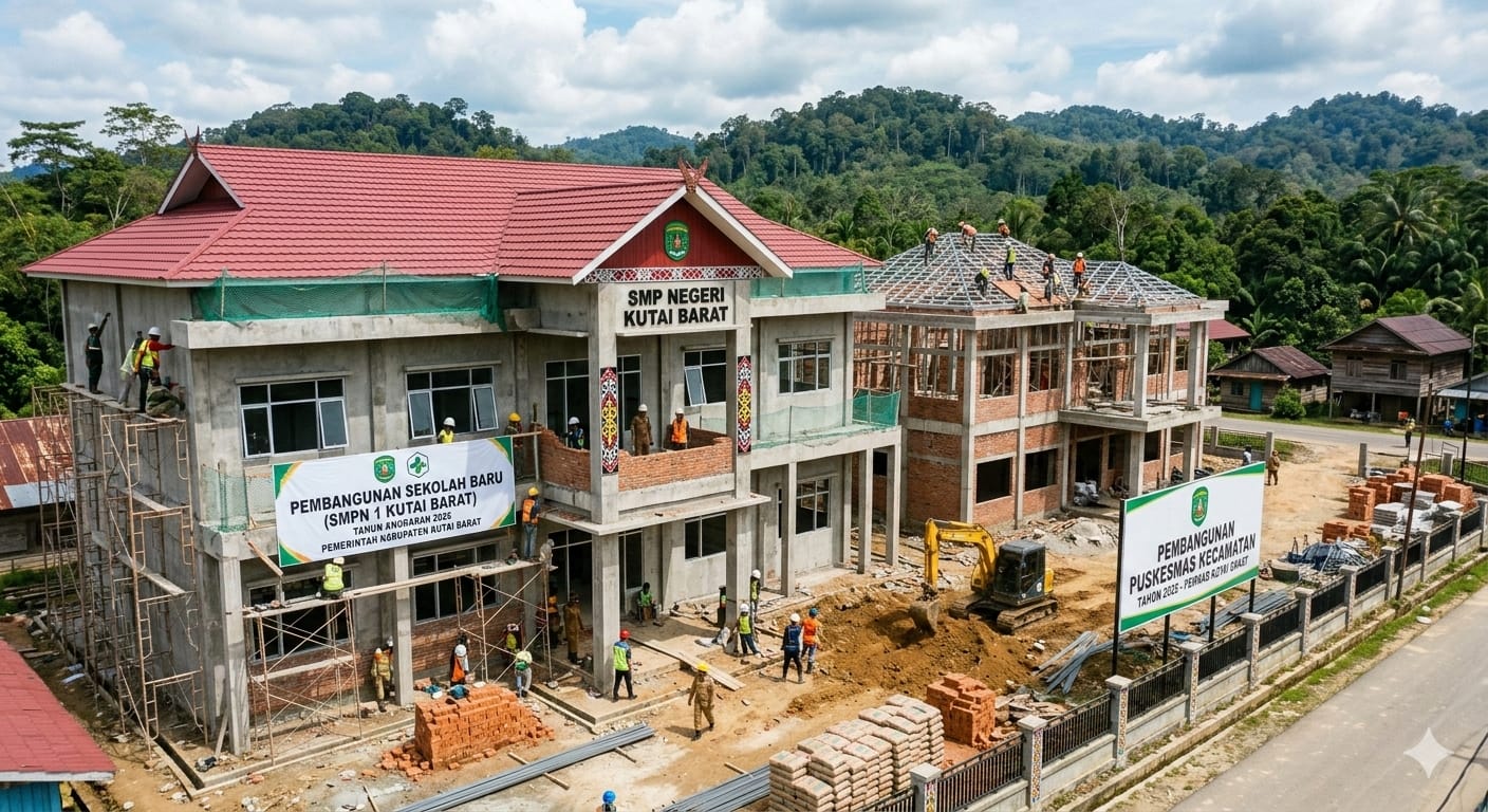 Proyek sekolah di Kubar.