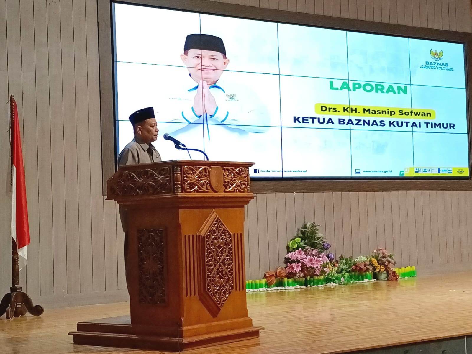 Ketua BAZNAS Kutim Masnip Sofwan.(JUFRIADI/KP)      