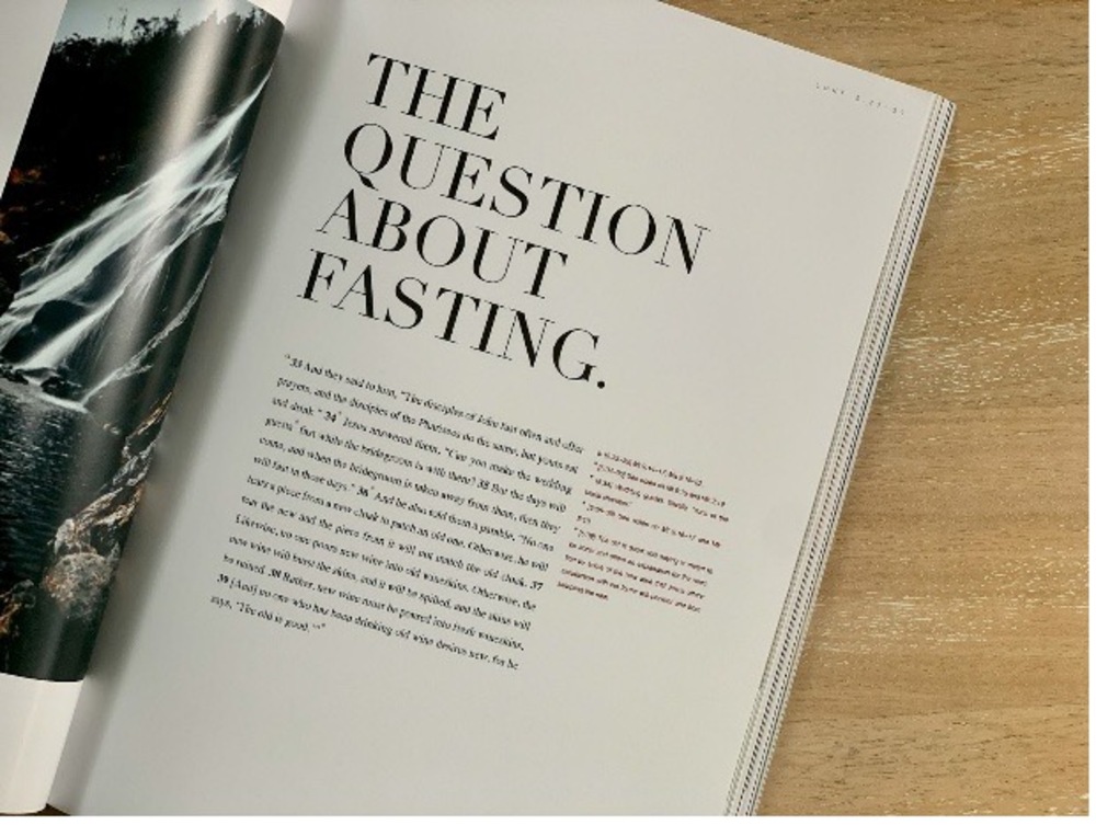 ILUSTRASI: Foto halaman buku dengan tulisan The Question About Fasting.