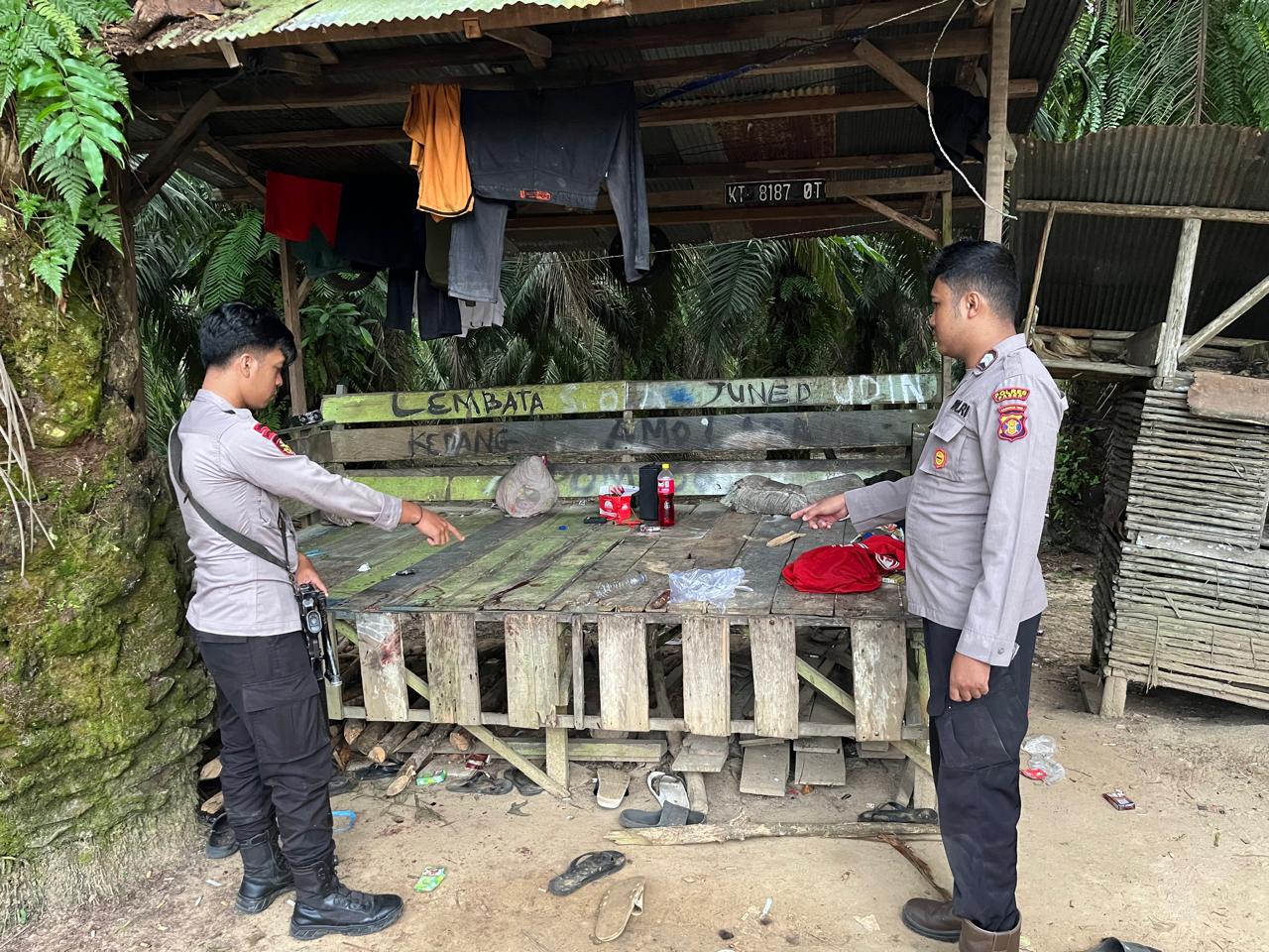 DALAMI: Polisi mengumpulkan keterangan terkait kasus penganiayaan di Kecamatan Batu Engau, Paser. 