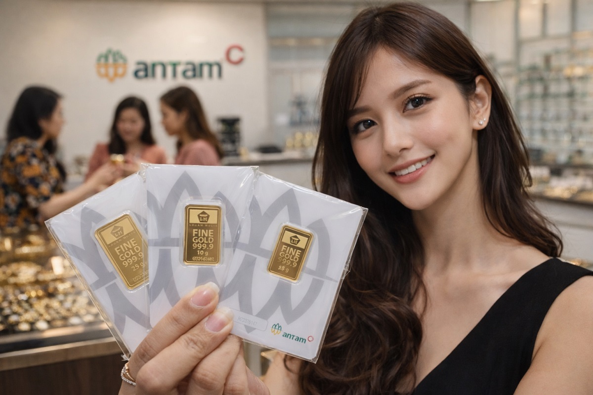 Harga emas Antam hari ini di posisi Rp3.039.000 per gram.