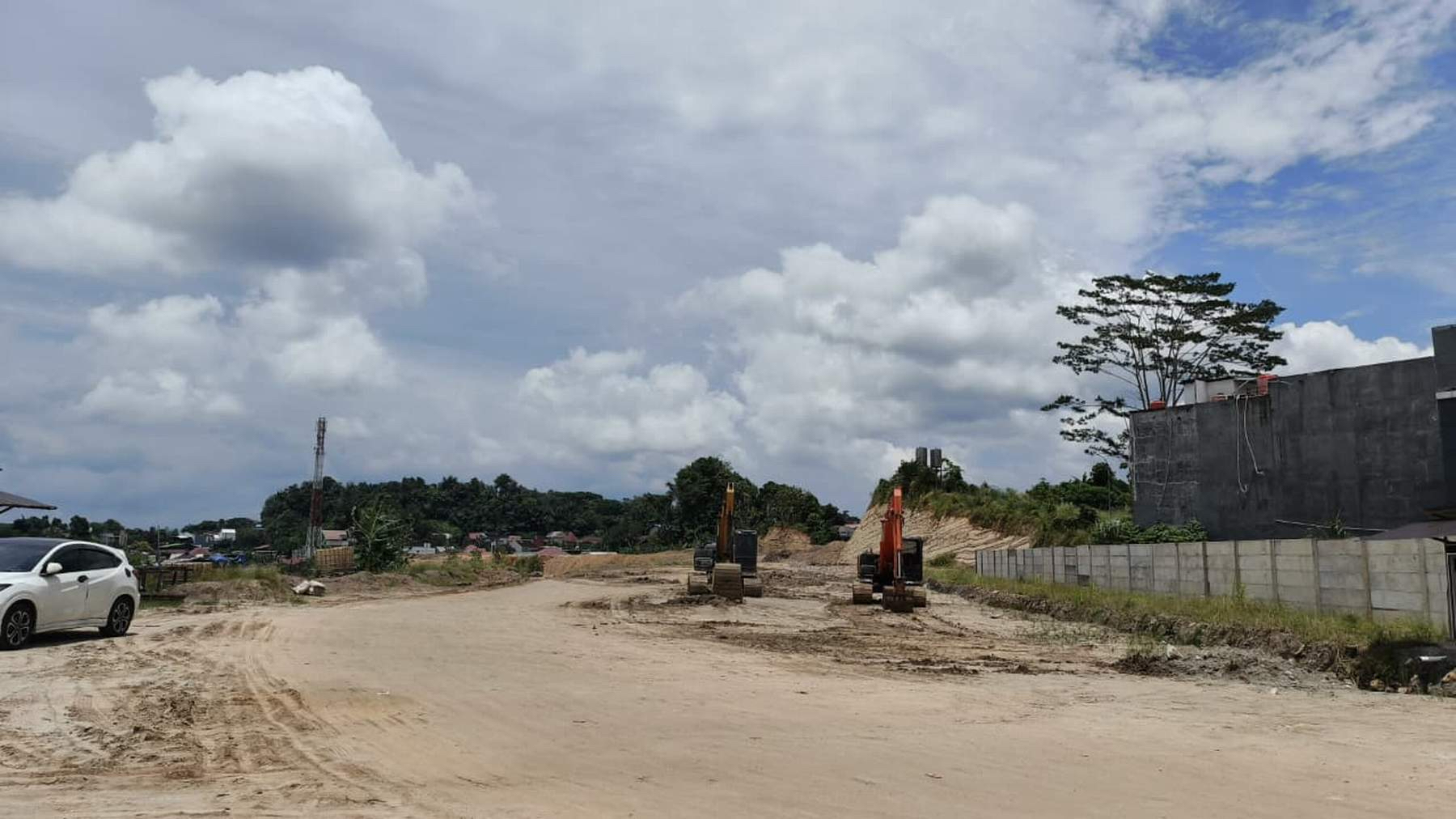 PROSES: DPMPTSP Samarinda menyebut proses perizinan aktivitas pematangan lahan di Jalan Letjend Suprapto masih dalam tahap pengurusan.