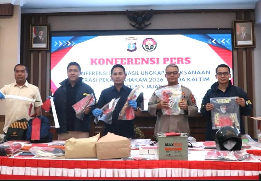 SITAAN: Selama operasi pekat, jajaran Polda Kaltim mengungkap ratusan kasus dan tersangka di Kaltim.  