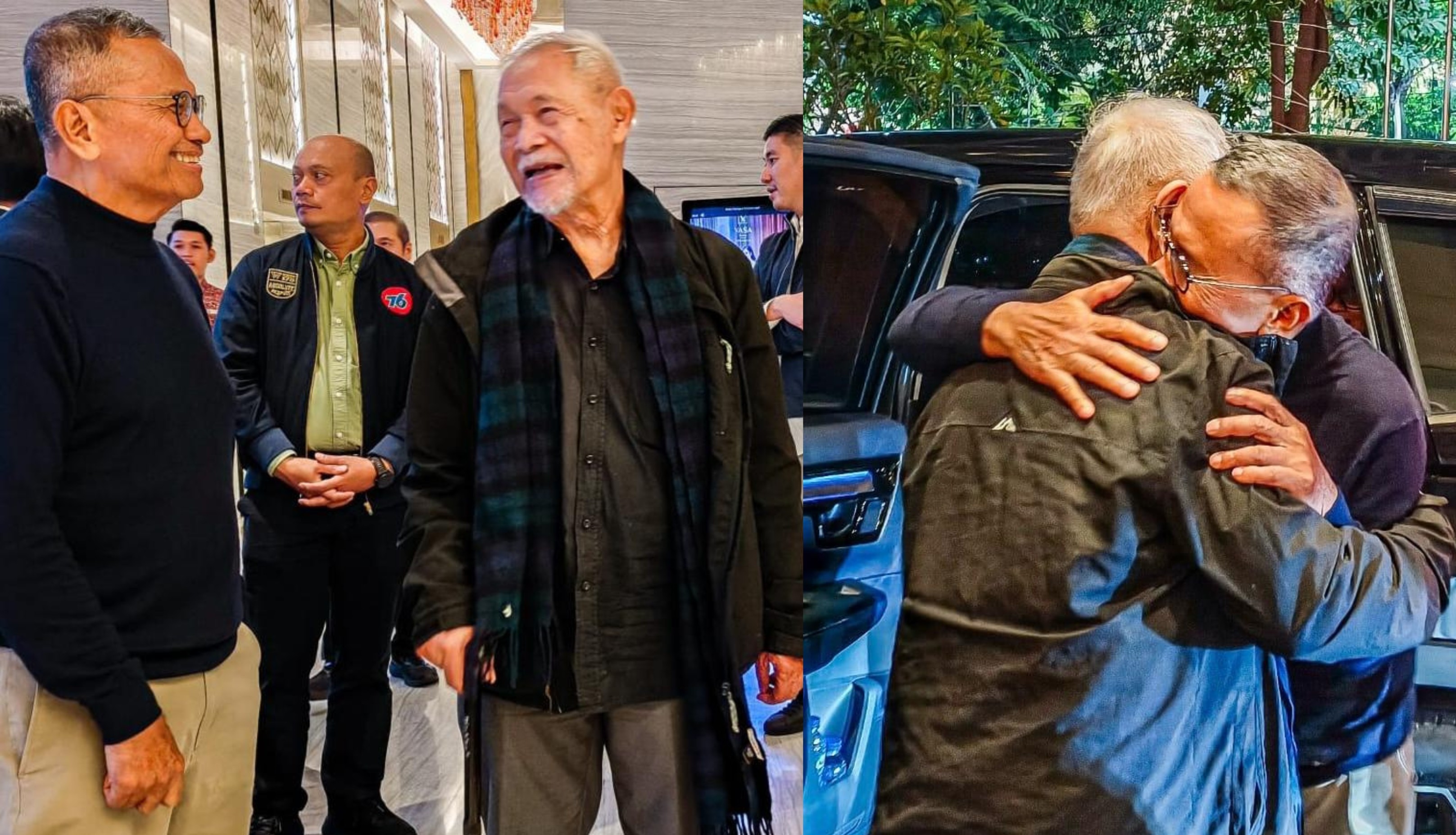 Dahlan Iskan dan Goenawan Mohammad bertemu di Surabaya.