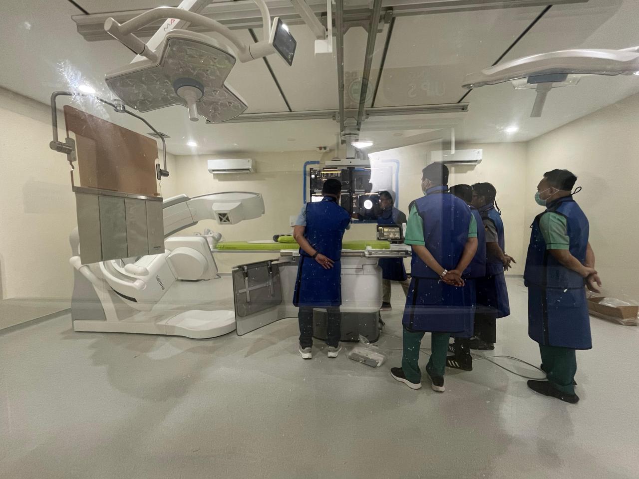 Fasilitas Cathlab di RS IA Moeis yang telah selesai diinstal. Ruang ini dilengkapi teknologi pencitraan medis untuk diagnosis dan penanganan penyakit jantung secara minimal invasif. (IST)