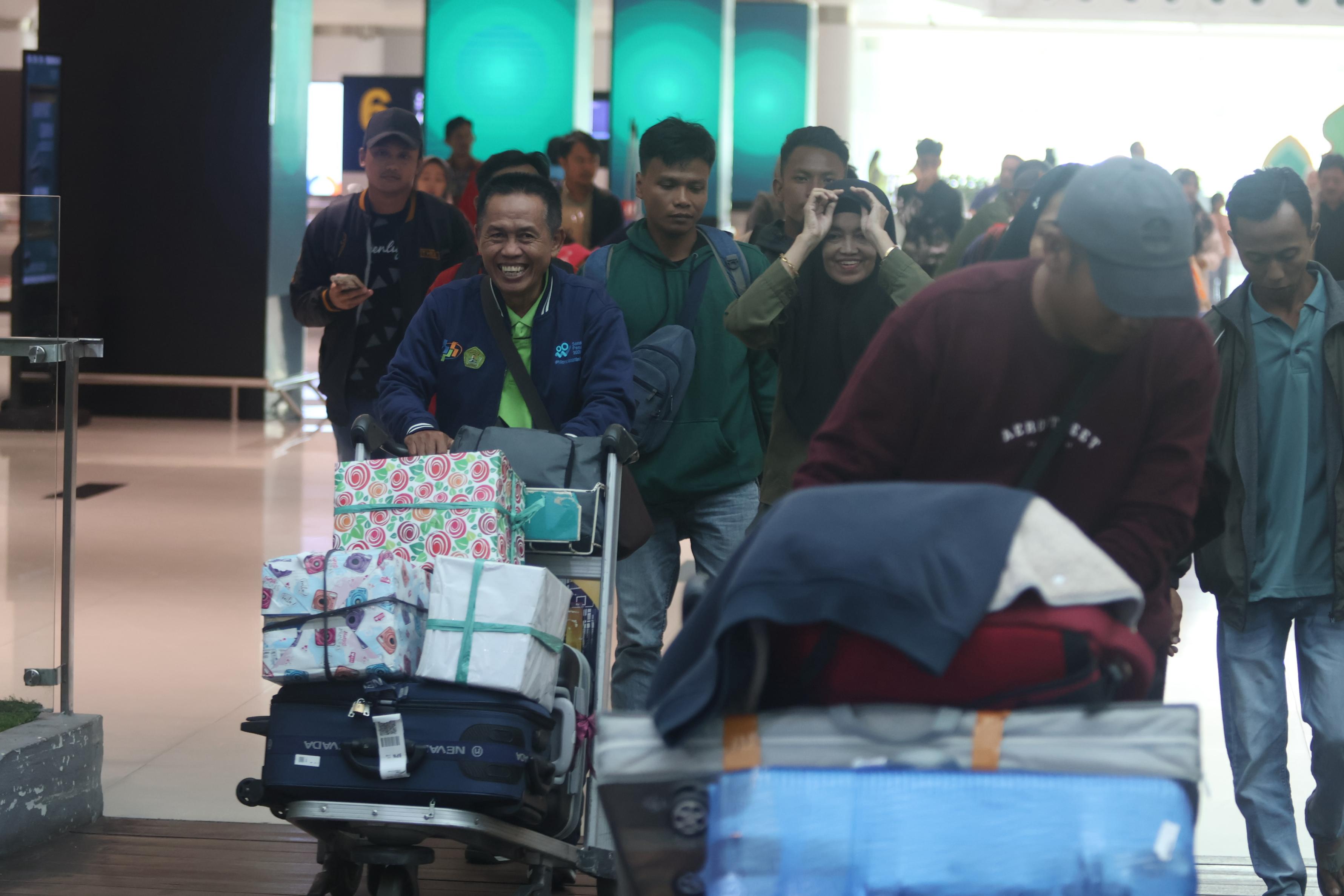 PELESIRAN: Kinerja angkutan udara luar negeri di Bandara SAMS Sepinggan Balikpapan menunjukkan tren positif pada awal 2026.