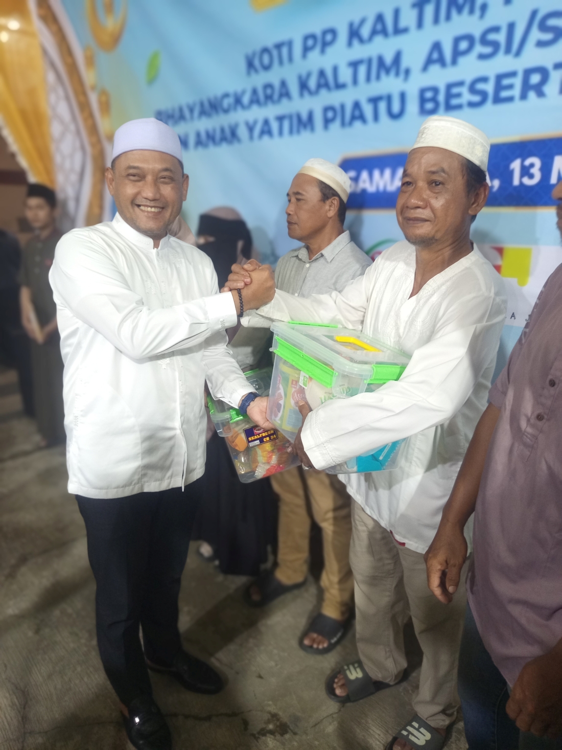 Suasana buka puasa bersama dan silaturahmi PW KOTI Mahatidana Pemuda Pancasila Kaltim bersama berbagai elemen masyarakat di Kota Samarinda.